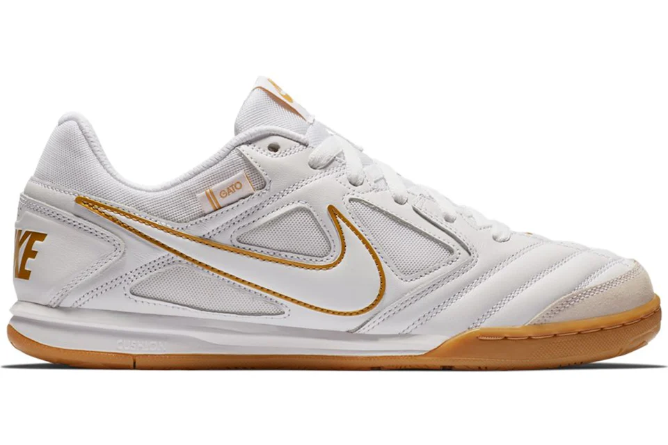 Nike SB Gato White Metallic Gold Herren AT4607 100 DE
