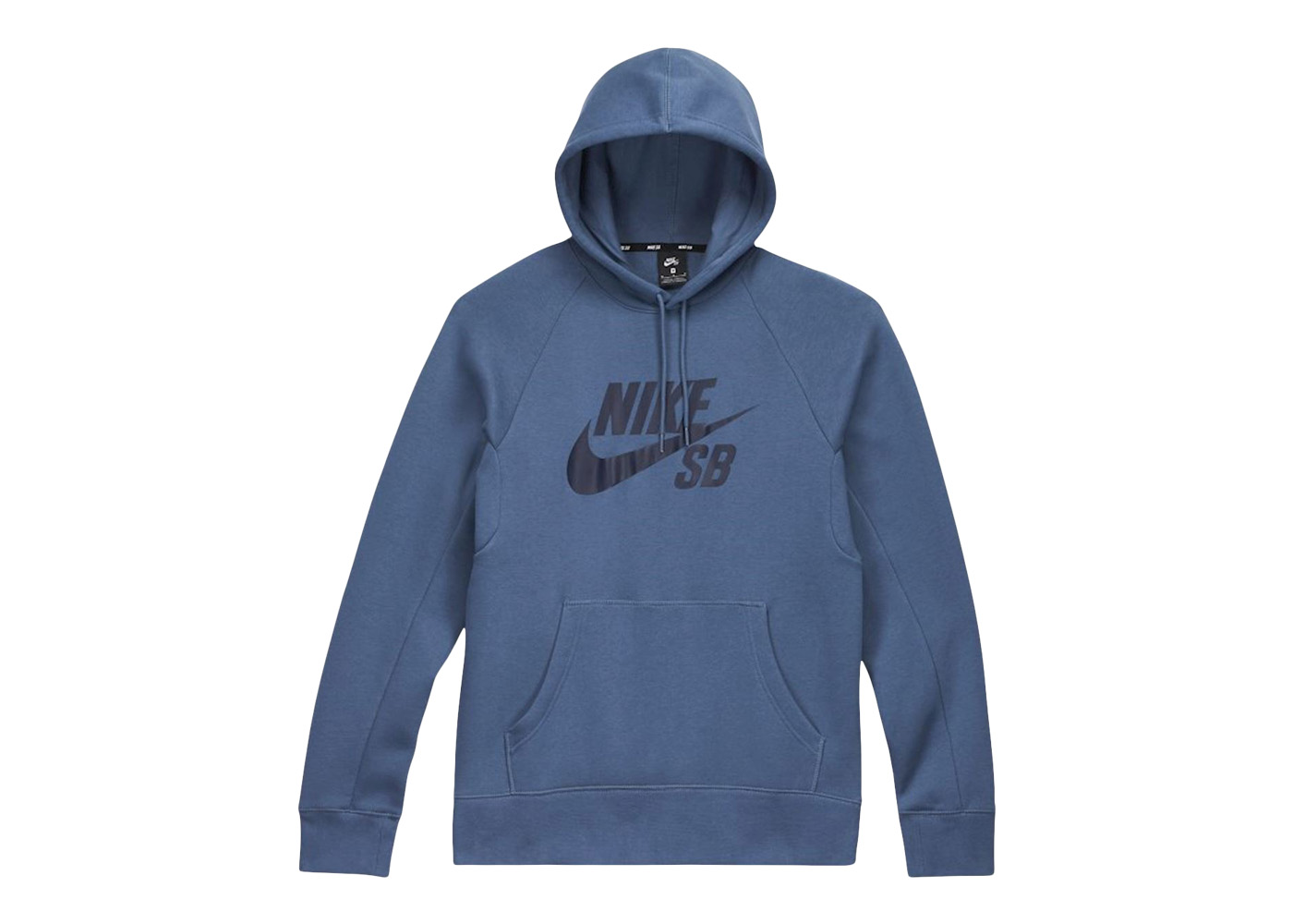 Nike SB Icon Pullover Skate Hoodie Blue 
