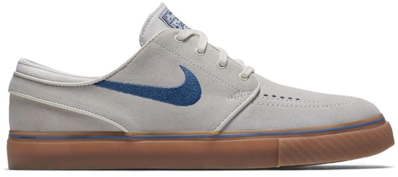 nike sb janoski ivory blue & gum skate shoes