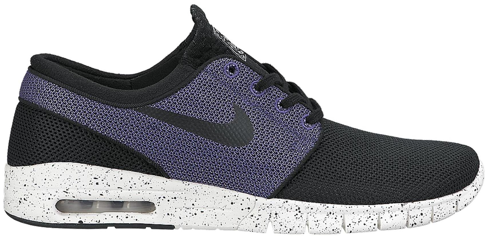 Nike sb stefan janoski max black & pro store purple shoes