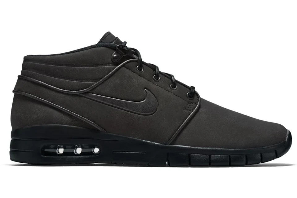 Nike sb stefan janoski max l shoes (black black metallic pewter) Outlet