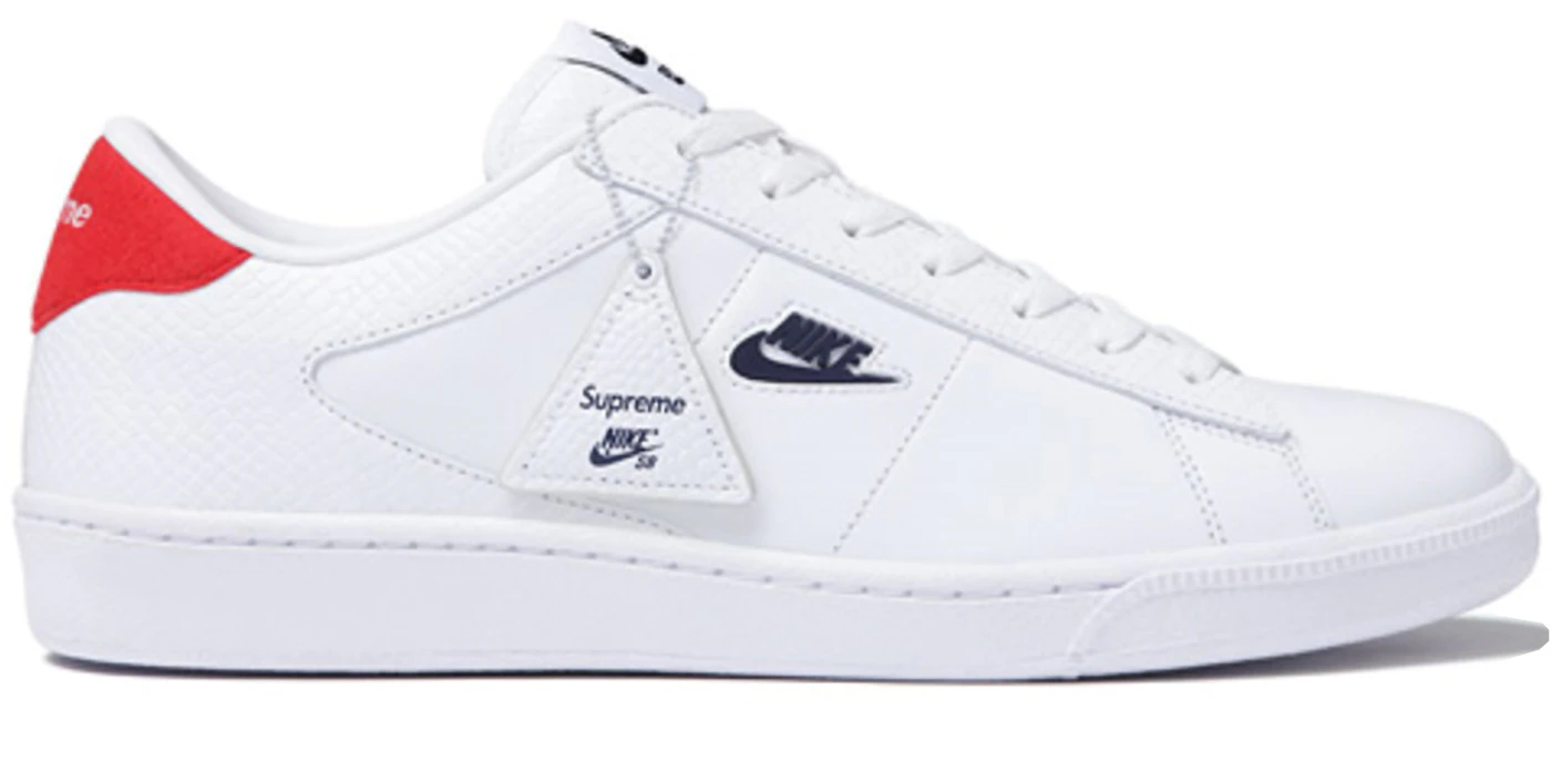 Autonomía retroceder puesto Nike SB Tennis Classic Supreme White Men's - 556045-146 - US
