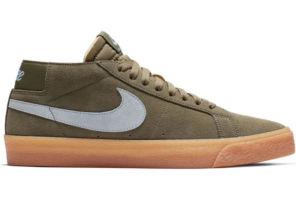 Nike SB Zoom Blazer Chukka Medium Olive Light Armory Blue Men s