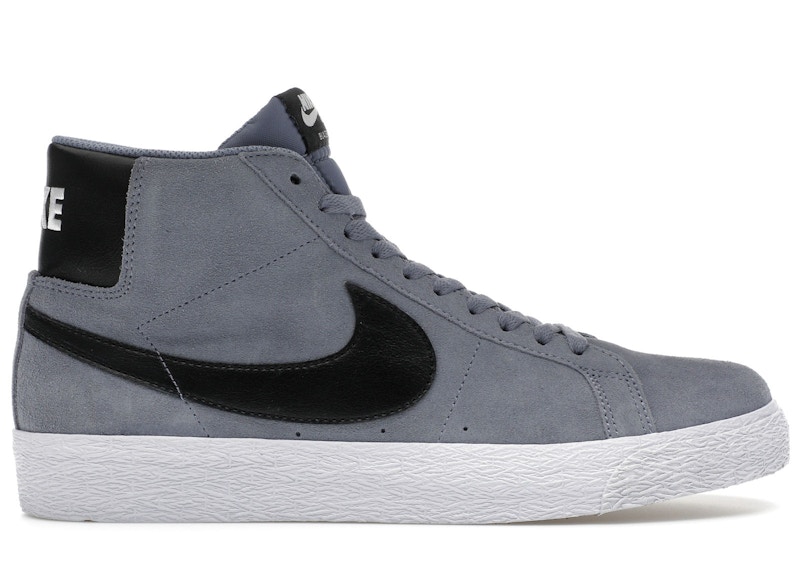 Pre-owned Nike Men's Sb Zoom Blazer Mid Sneakers In Ashen Slate/white