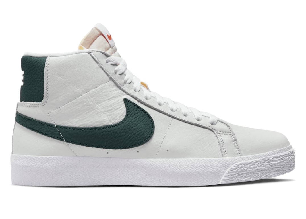Pre-owned Nike Sb Zoom Blazer Mid Iso White Pro Green In White/pro Green
