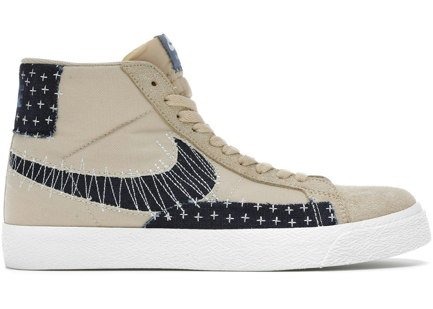 Nike Sb Zoom Blazer Mid Sashiko Sesame Ct0715 0 Nike Sb Zoom Blazer Mid Sashiko Sesame Ct0715 0