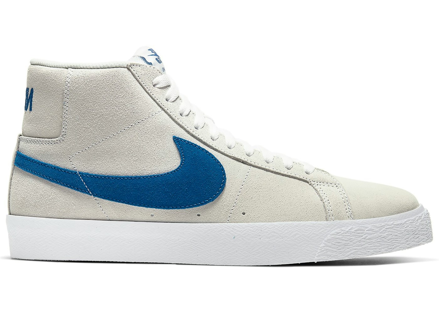 Nike SB Zoom Blazer Mid White Cerulean 864349 104 Nike SB Zoom Blazer Mid White Cerulean 864349 104