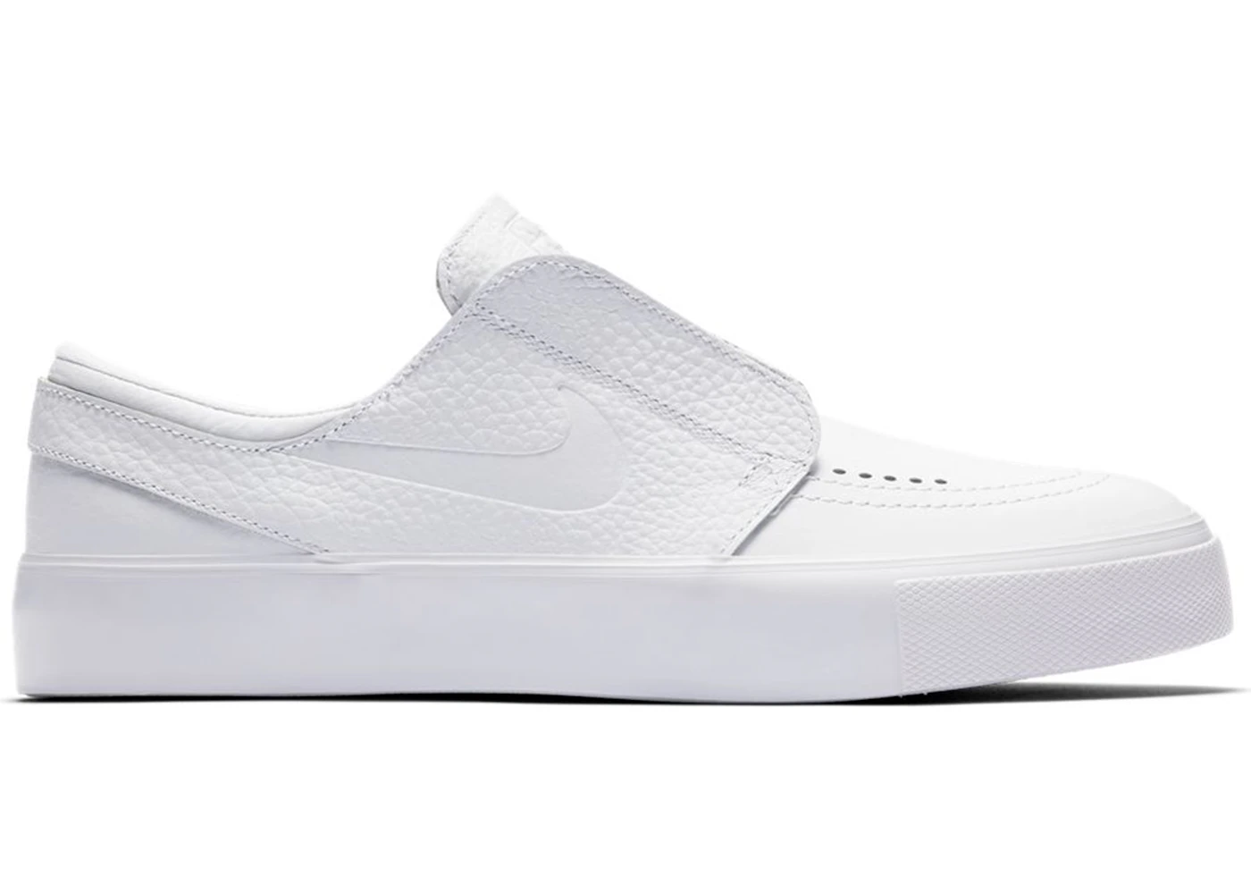 Janoski white slip on best sale