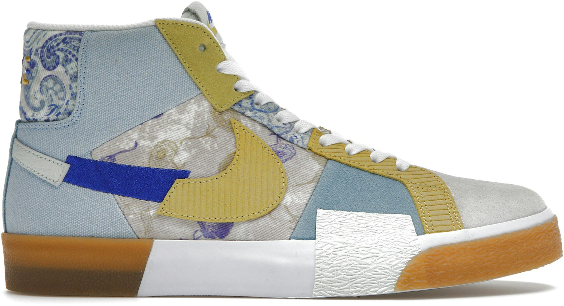 Nike - Blazer Mid '77 Suede-Trimmed Canvas Sneakers - Off-white Nike