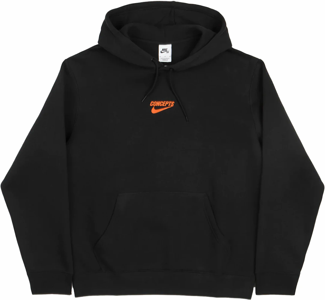Nike SB x Concepts Hoodie Black Orange Men's - SS23 - US