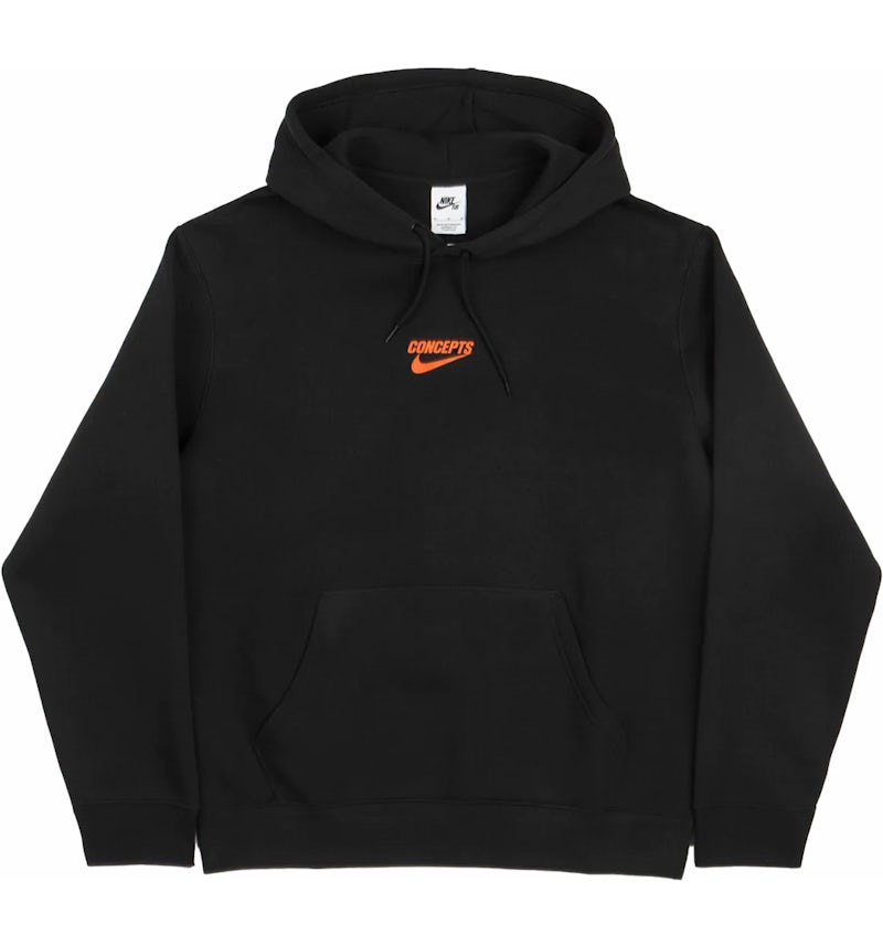 Fleece Hoodies Black And Orange Nike Sweater Nike Tech Fleece