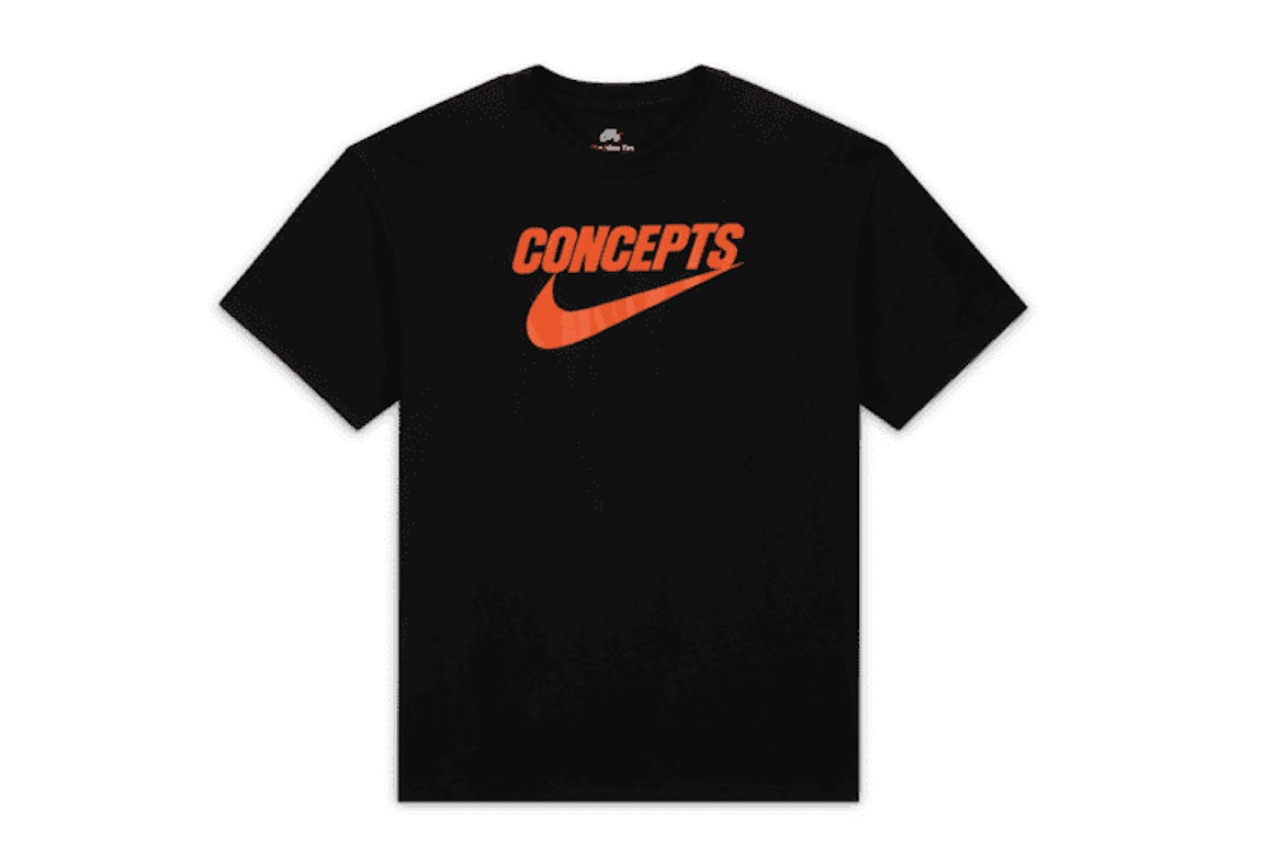 Pre-owned Nike Sb X Concepts T-shirt Black Orange