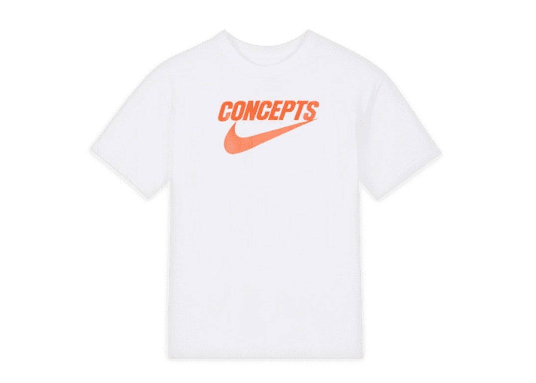 Pre-owned Nike Sb X Concepts T-shirt White Orange