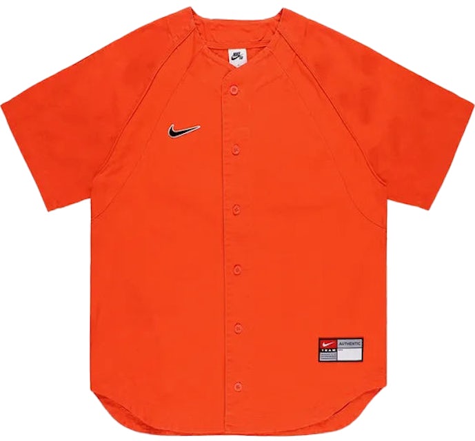 Nike SB x MLB Skate Baseball Jersey Team Orange
