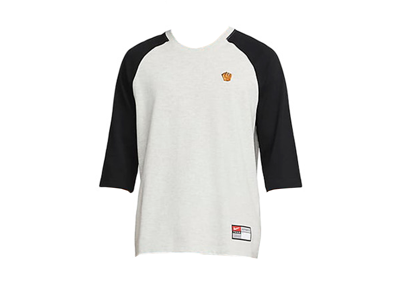 Nike SB x MLB Skate Raglan Mitt Logo T-shirt Grey Heather/Black 
