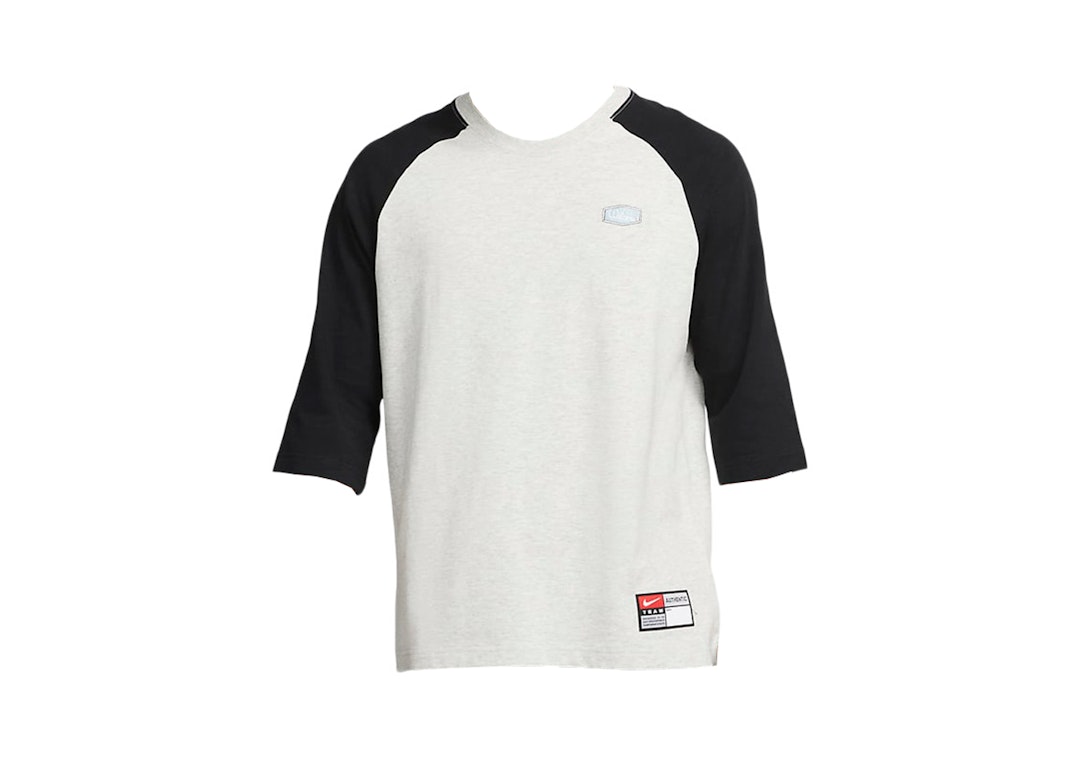 Pre-owned Nike Sb X Mlb Skate Raglan T-shirt Grey Heather/black