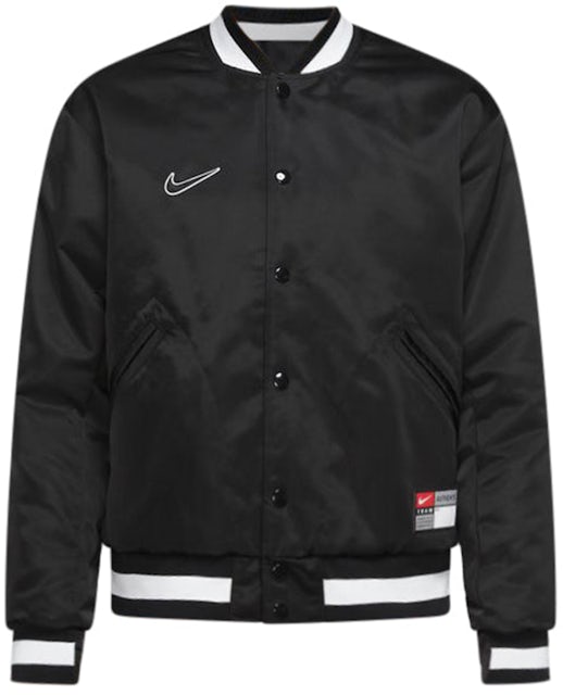 Nike SB x MLB Varsity Skate Jacket Black/Black/White/White Men's - SS22 - US