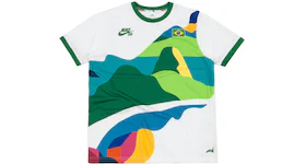 Nike SB x Parra Brazil Federation Kit Crew Jersey (Asia Sizing) White/Clover