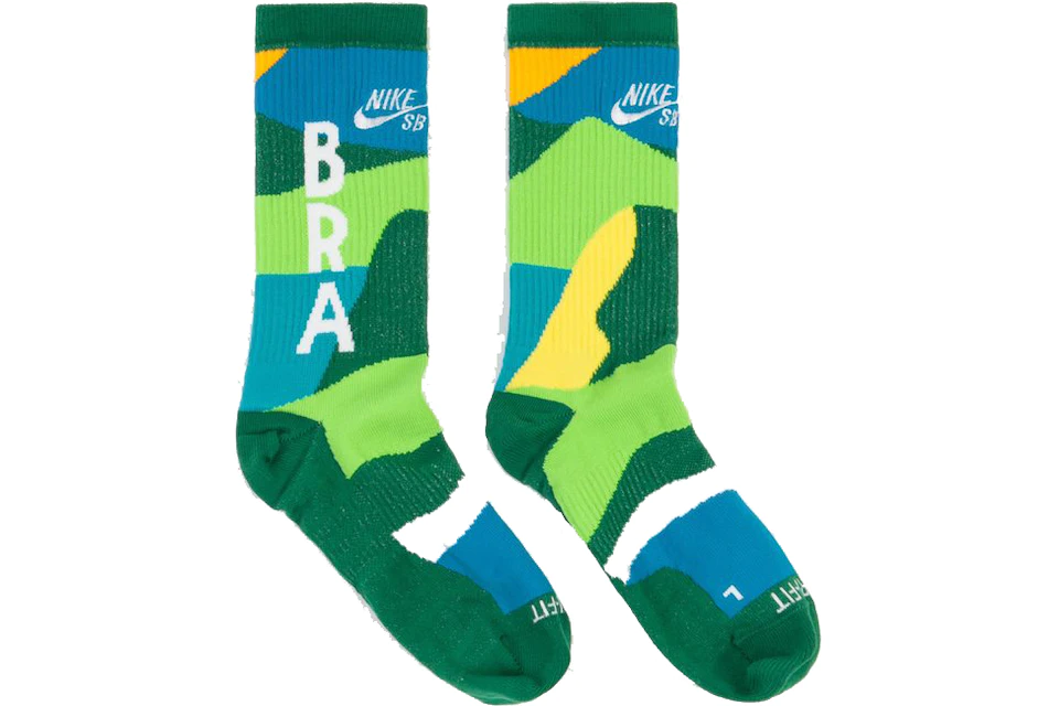 Marcha mala Persona con experiencia Indígena Nike SB x Parra Brazil Federation Kit Socks White/Clover - FW21 - ES