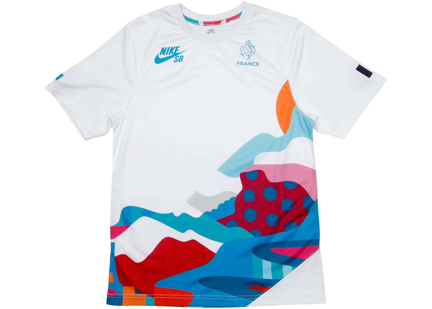 Nike SB x Parra France Federation Kit Crew Jersey White/Neptune Blue - FW21  Men's - US