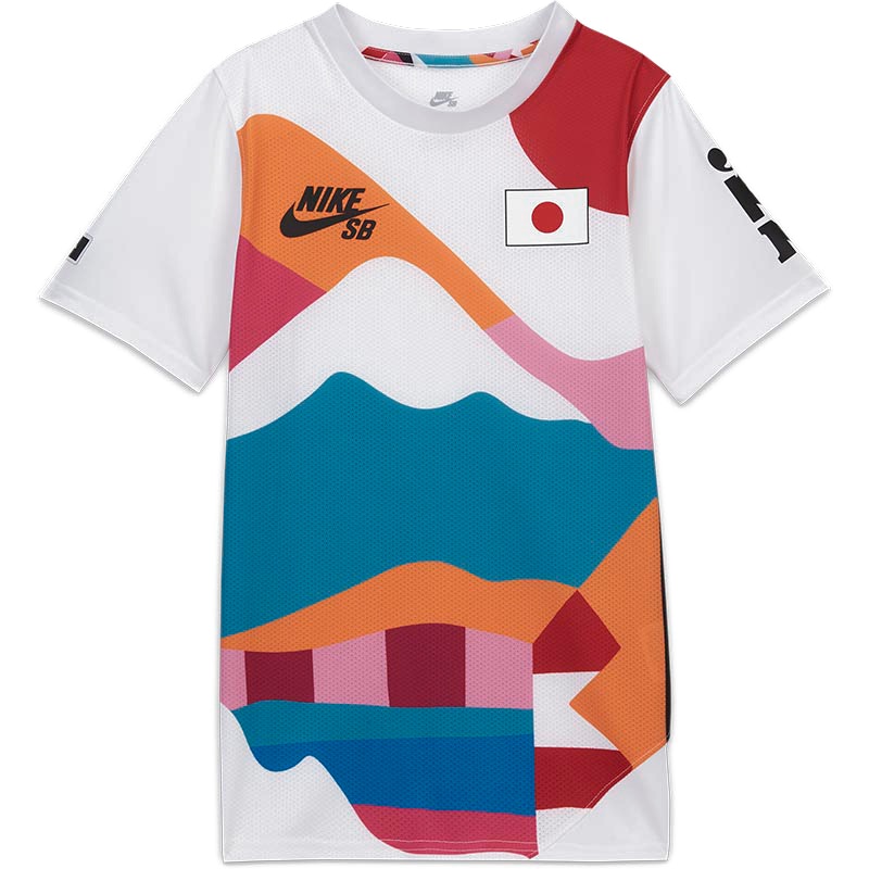 Nike SB x Parra Japan Federation Kit Crew Jersey White/Black Men's Nike SB x Parra Japan Federation Kit Crew Jersey White/Black Men's