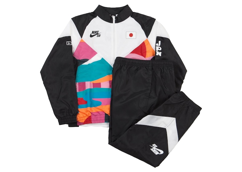 Nike SB x Parra Japan Federation Kit Skate Tracksuit Black White