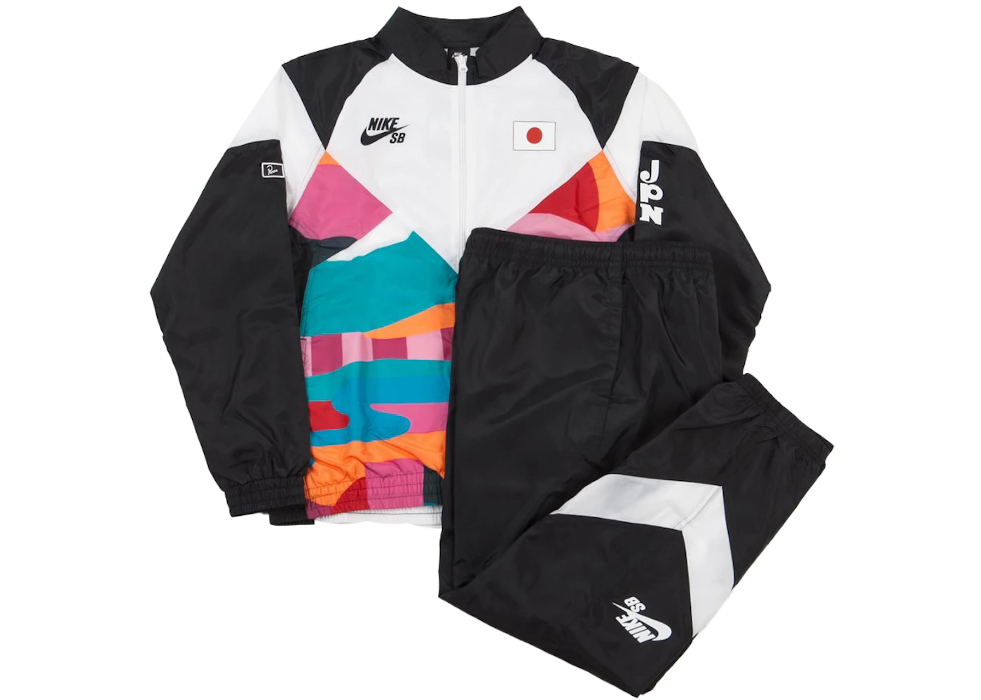 Nike SB x Parra Japan Federation Kit Skate Tracksuit Black/White Men's -  FW21 - US