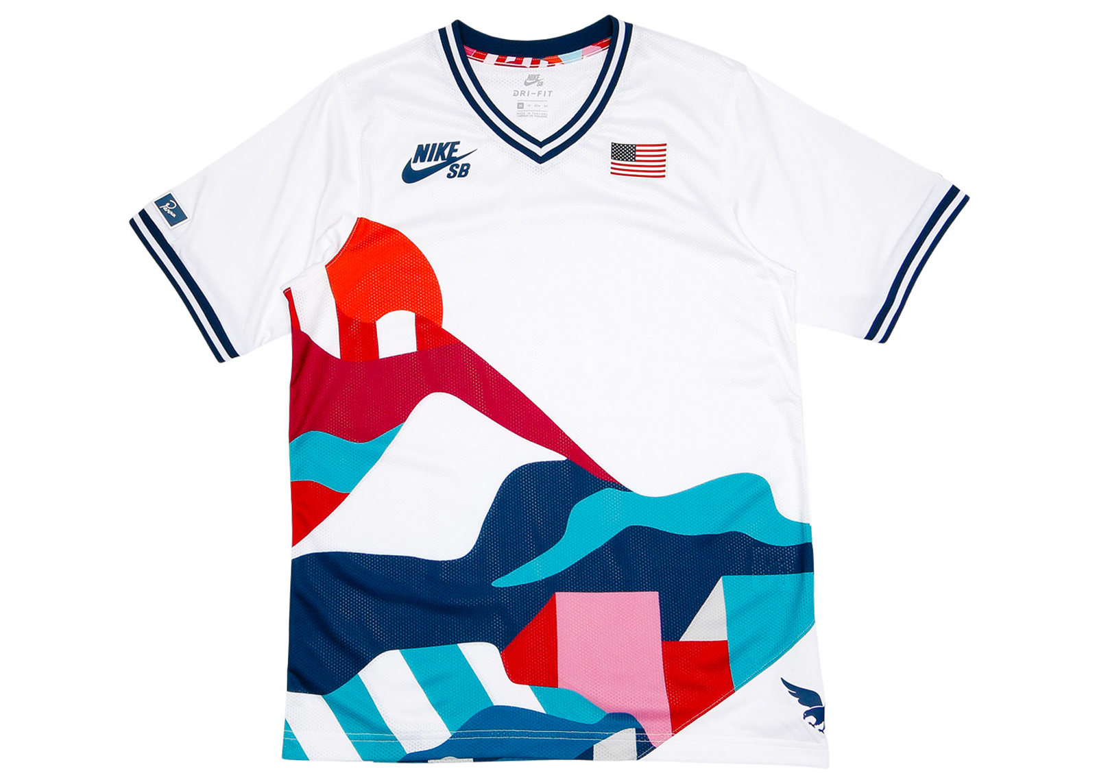 Nike SB x Parra USA Federation Kit Crew Jersey White/Brave Blue