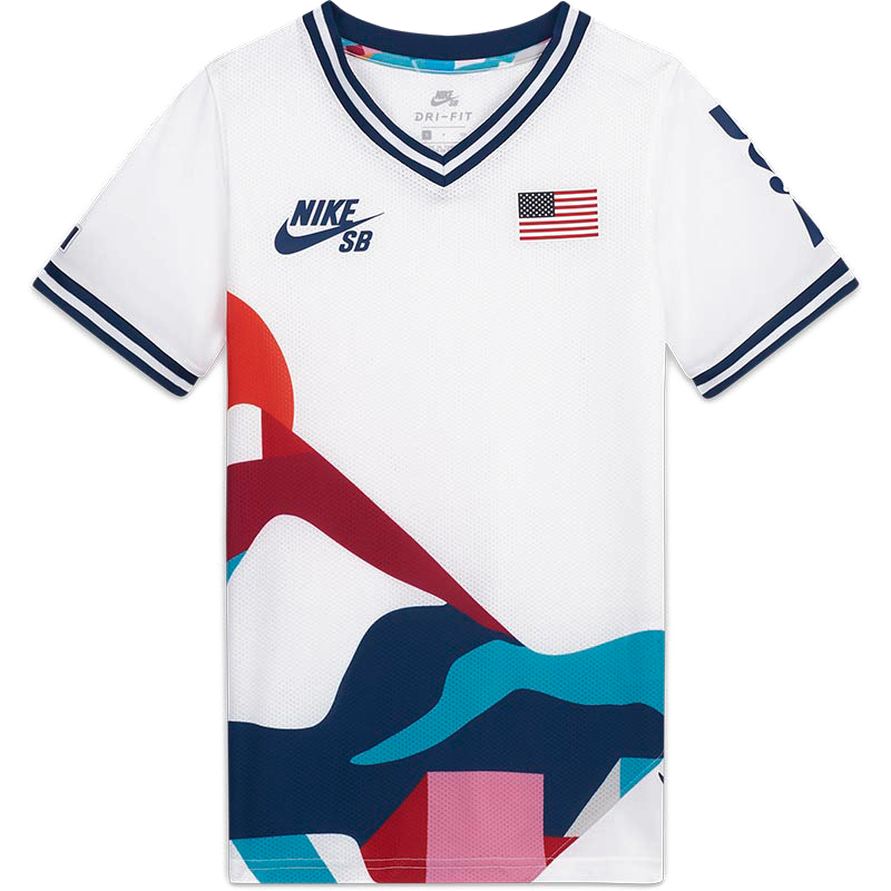Nike SB x Parra USA Federation Kit Crew (Youth) Jersey White/Brave