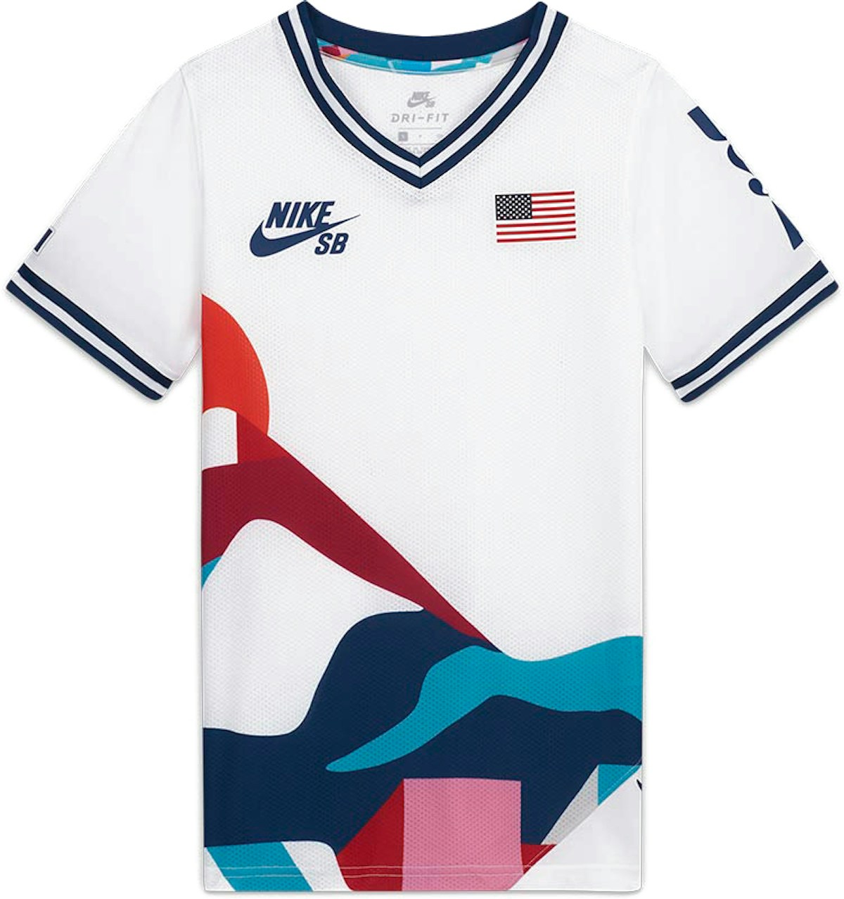 Nike SB x Parra USA Federation Kit Crew (Youth) Jersey White/Brave Blue - FW21