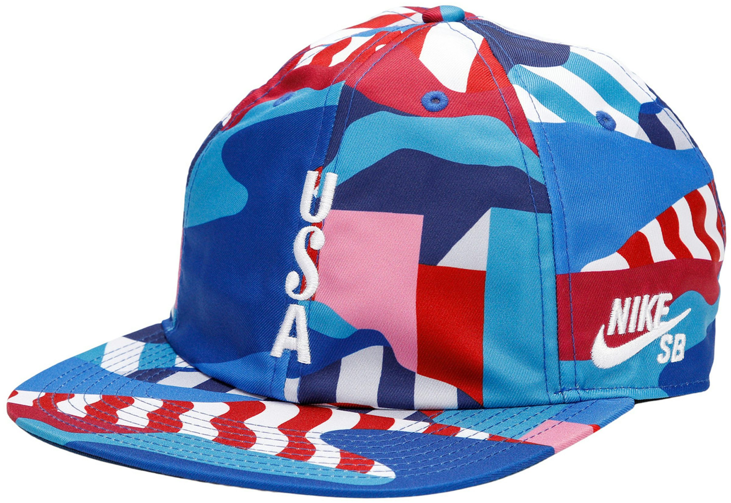Nike SB x Parra USA Federation Kit Skate Cap Brave Blue/White Men's - FW21  - US
