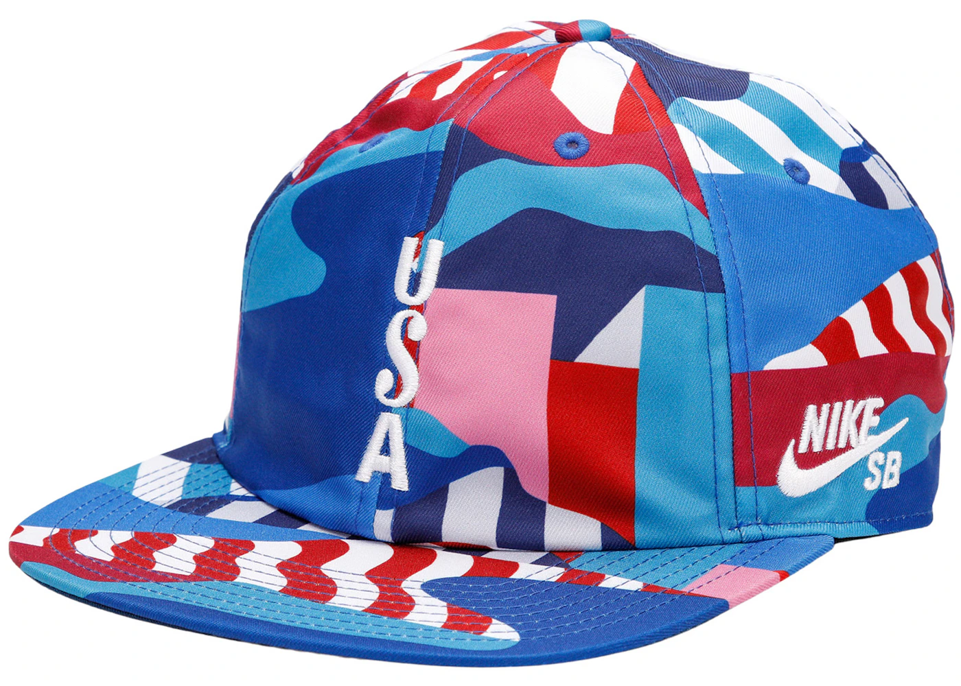 Nike SB x Parra USA Federation Kit Skate Cap Brave Blue/White Men's - FW21 - US