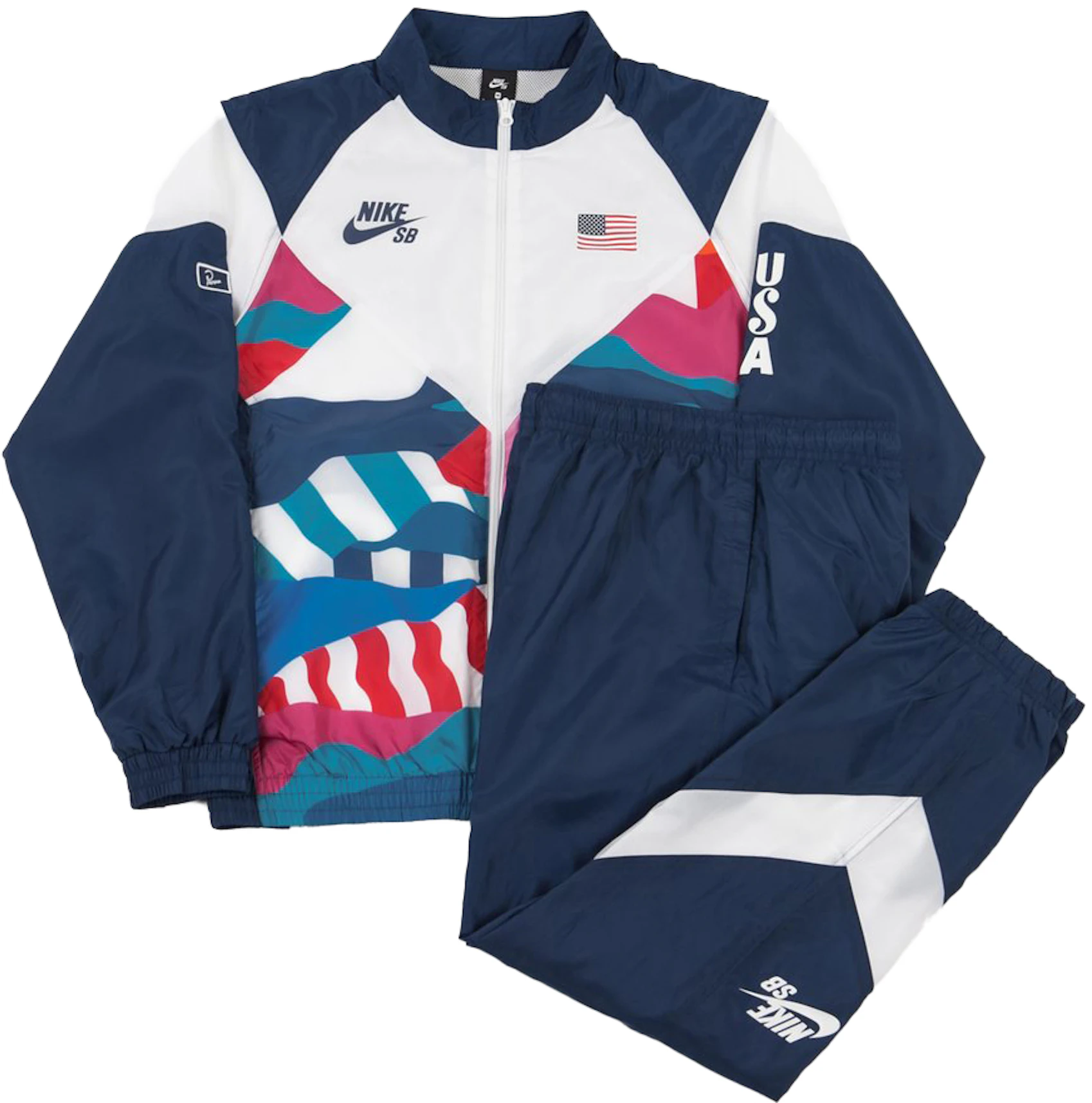 horizonte frío comercio Nike SB x Parra USA Federation Kit Skate Tracksuit Brave Blue/White - FW21  - ES