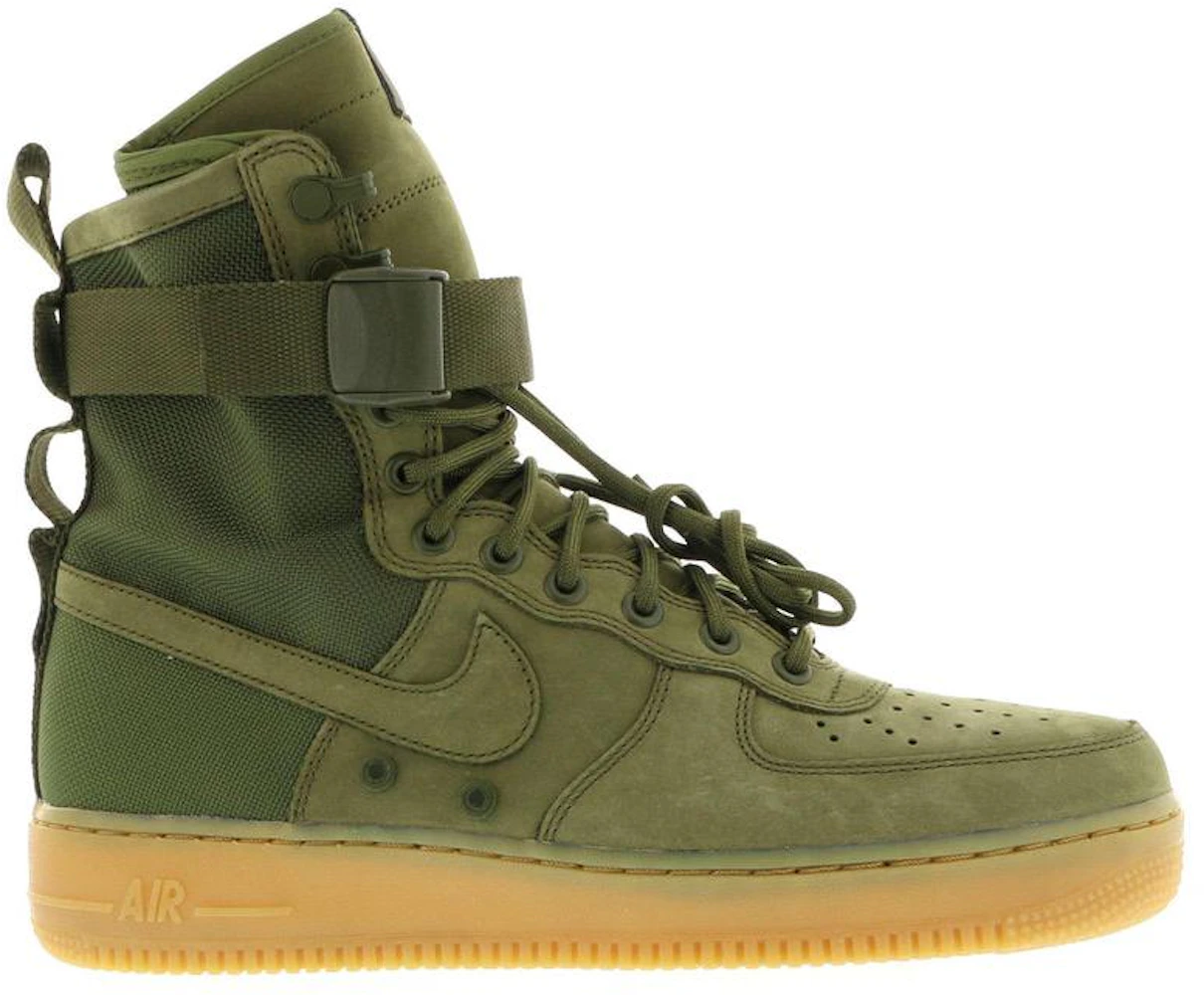 Hora Montgomery Además Nike SF Air Force 1 Faded Olive Men's - 859202-339 - US
