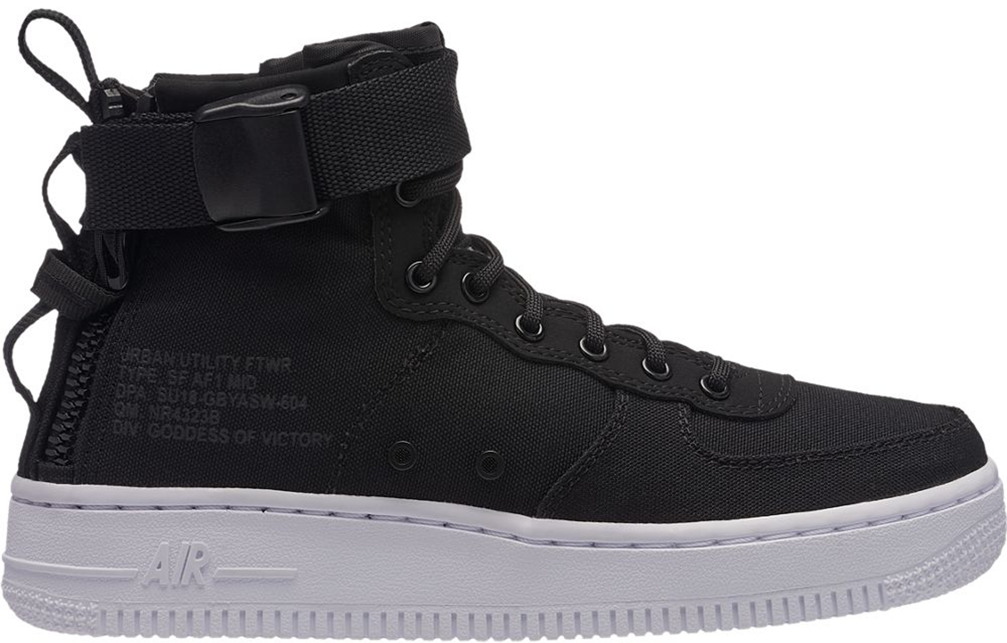 Nike SF Air Force 1 Mid Black Anthracite White (GS)