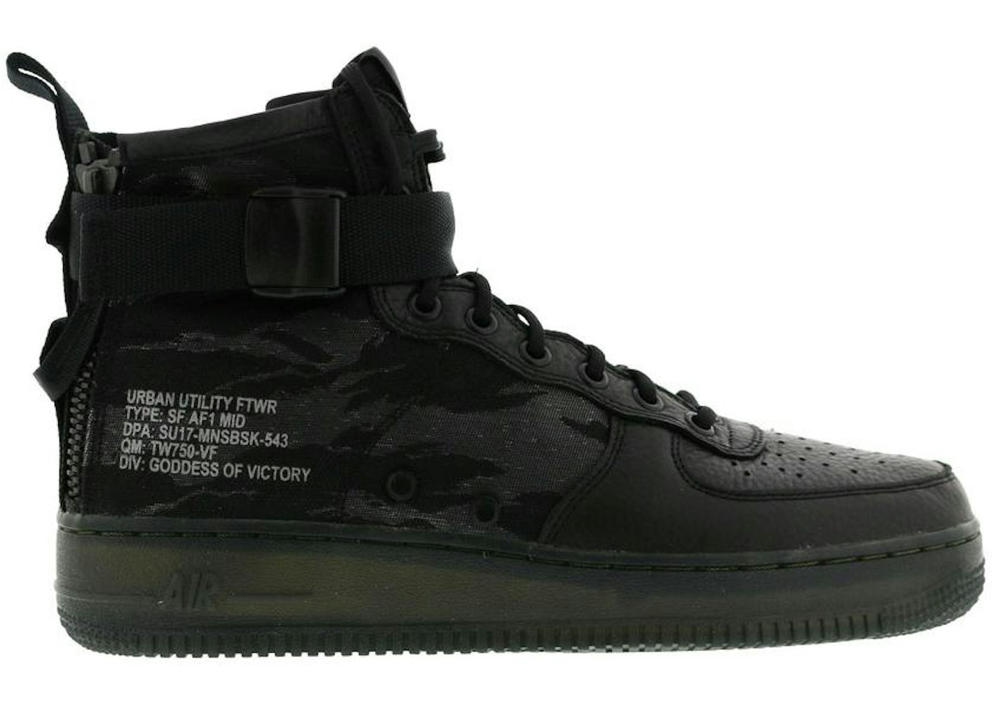 Nike Sf Air Force 1 Mid Black Cargo Khaki 7345 001 Nike Sf Air Force 1 Mid Black Cargo Khaki 7345 001
