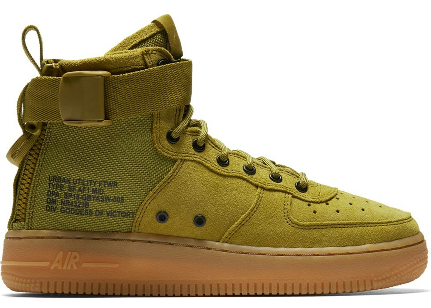 Nike SF Air Force 1 Mid Desert Moss (GS) - AJ0424-300