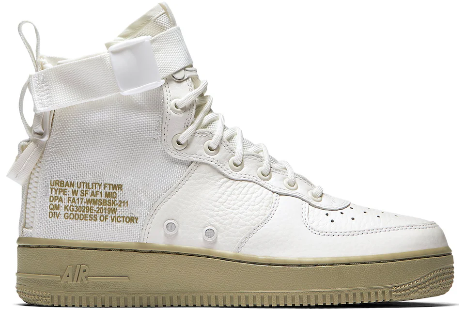 Nike SF Air Force 1 Mid Ivory Olive (Women's) - AA3966-100 - US