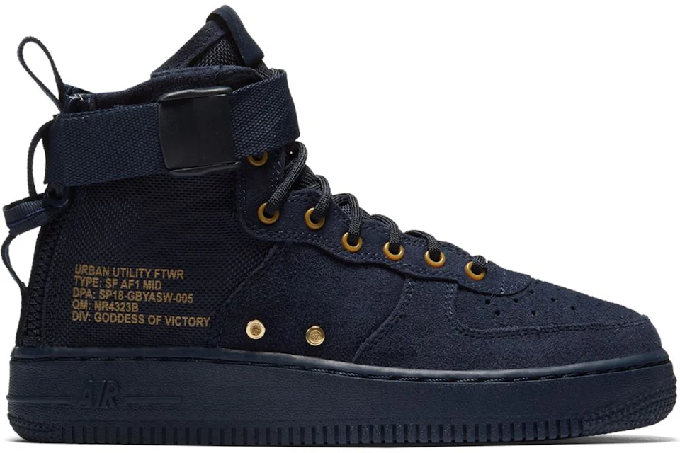 Nike SF Air Force 1 Mid Obsidian Black (GS)