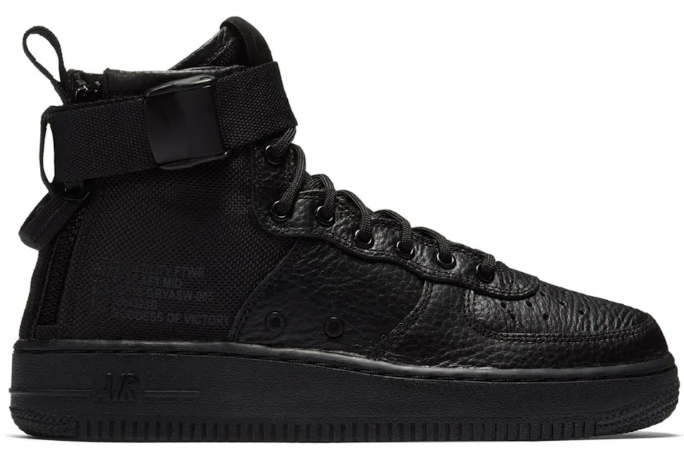 Nike sf air force top 1 high triple black