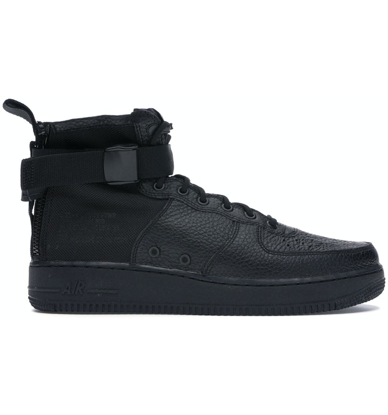 Nike SF Air Force 1 Mid Triple Black Men s 917753 005 US