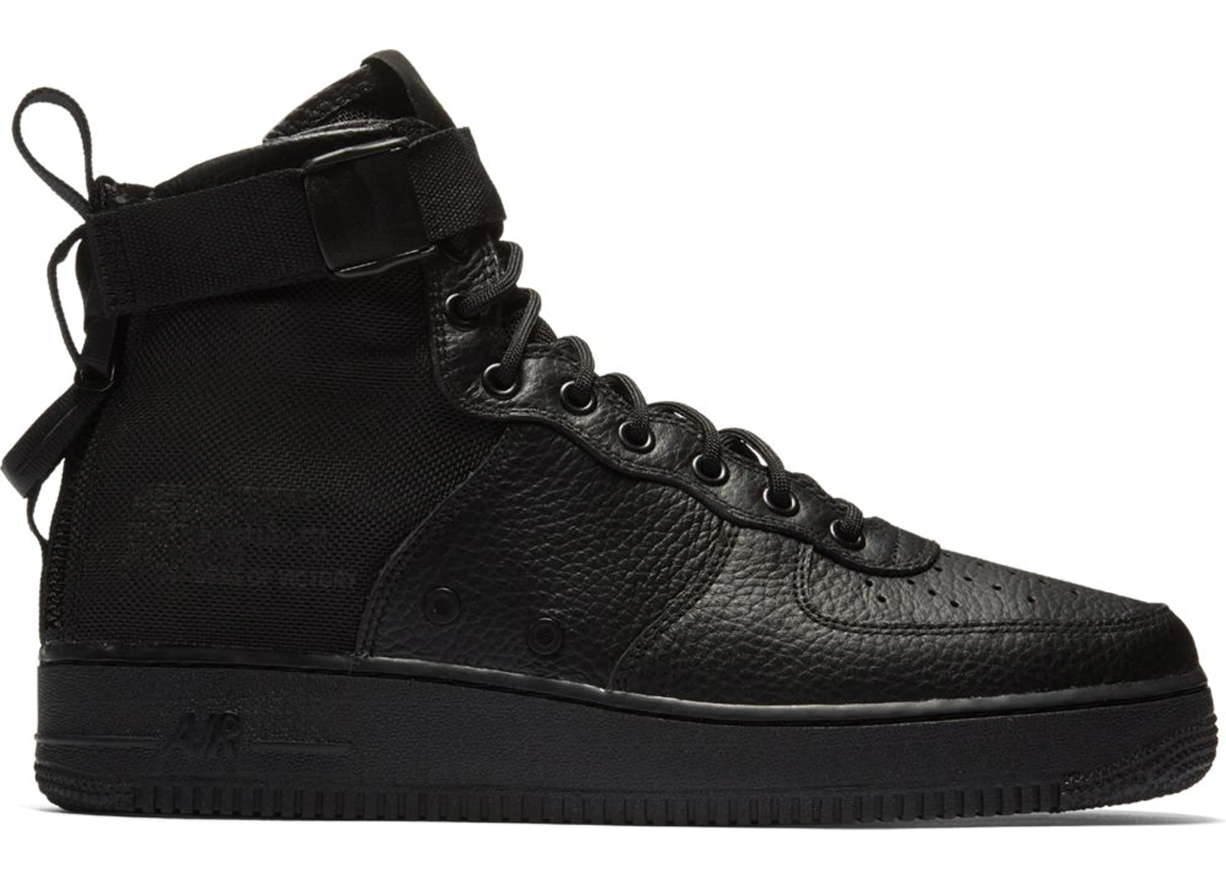 skip how often Father Nike SF Air Force 1 Mid Triple Black - 917753-005 - US