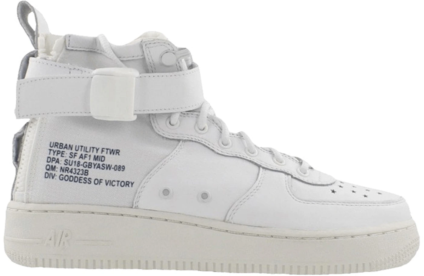Nike Air Force 1 Mid White (GS) Kids' - - US