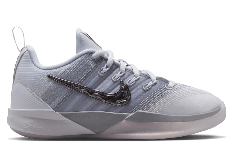 Nike Sabrina 3 Sneakers in White/Metallic Dark Grey/Wolf Grey