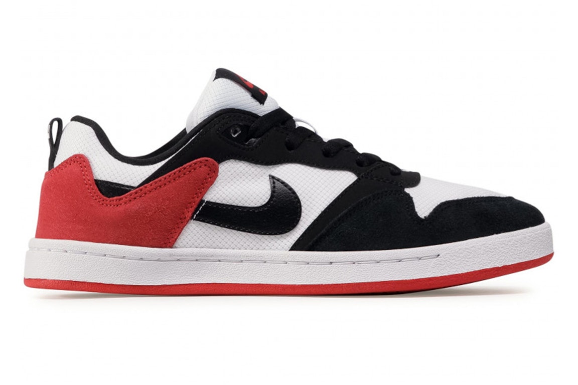 Pre-owned Nike Sb Alleyoop Black Toe In Black/white-university Red
