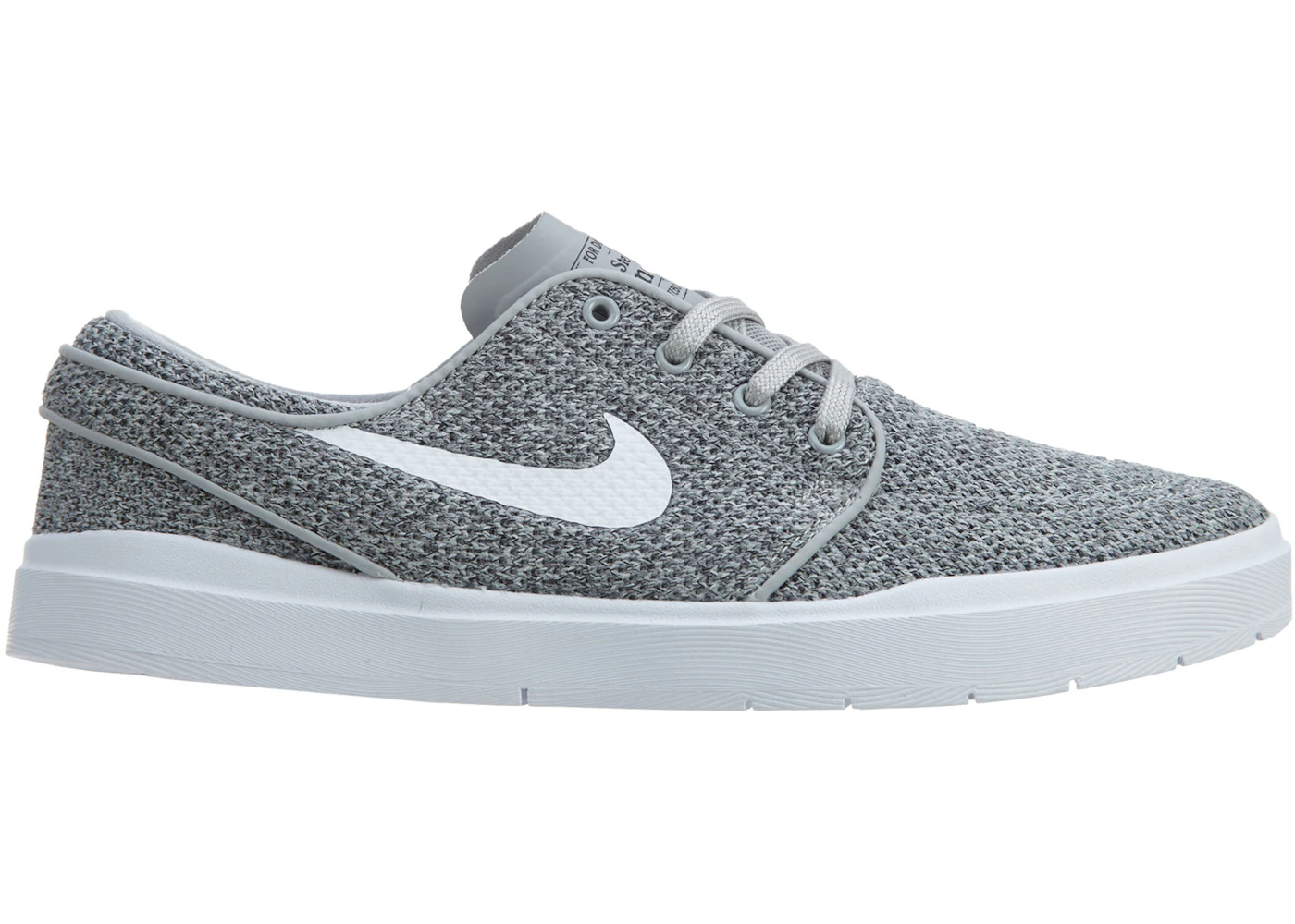 Nike SB Zoom Janoski Hyperfeel Mesh Wolf Grey White Black Men's - 898424-010 - US