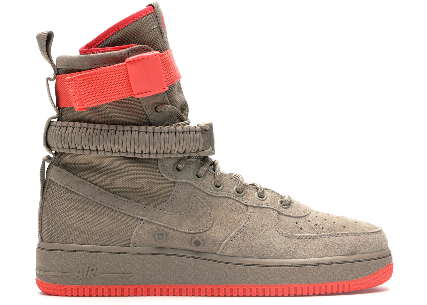 Nike Sf Af1 Kaki Kaki-Rush Coral Hombre 864024-205 MX