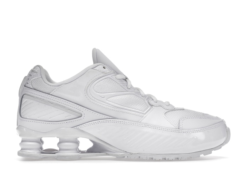 White nike cheap shox mens