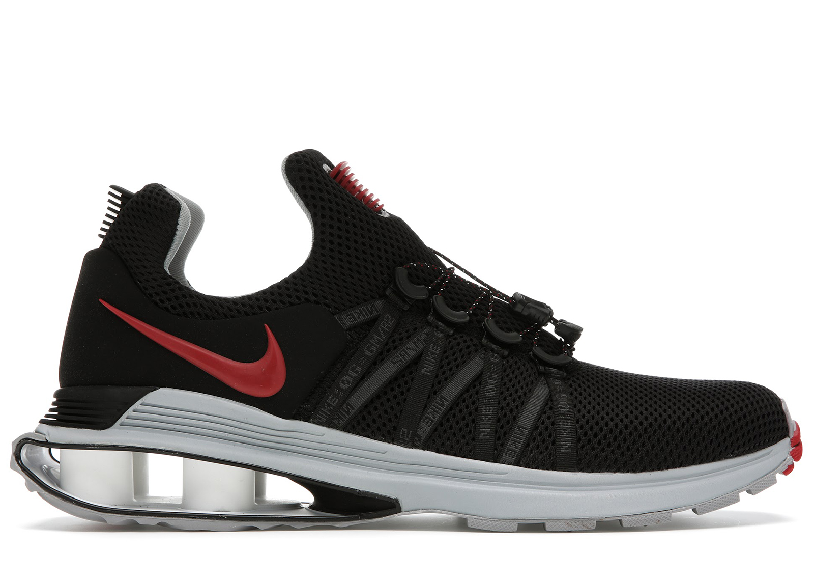 nike shox gravity black and red