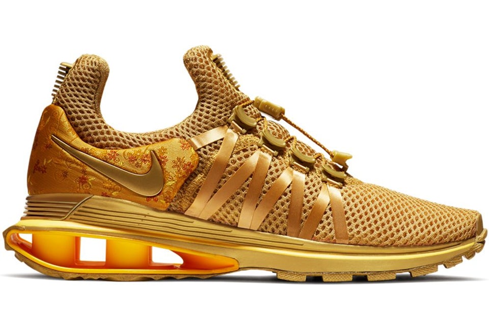 Nike top shox gold